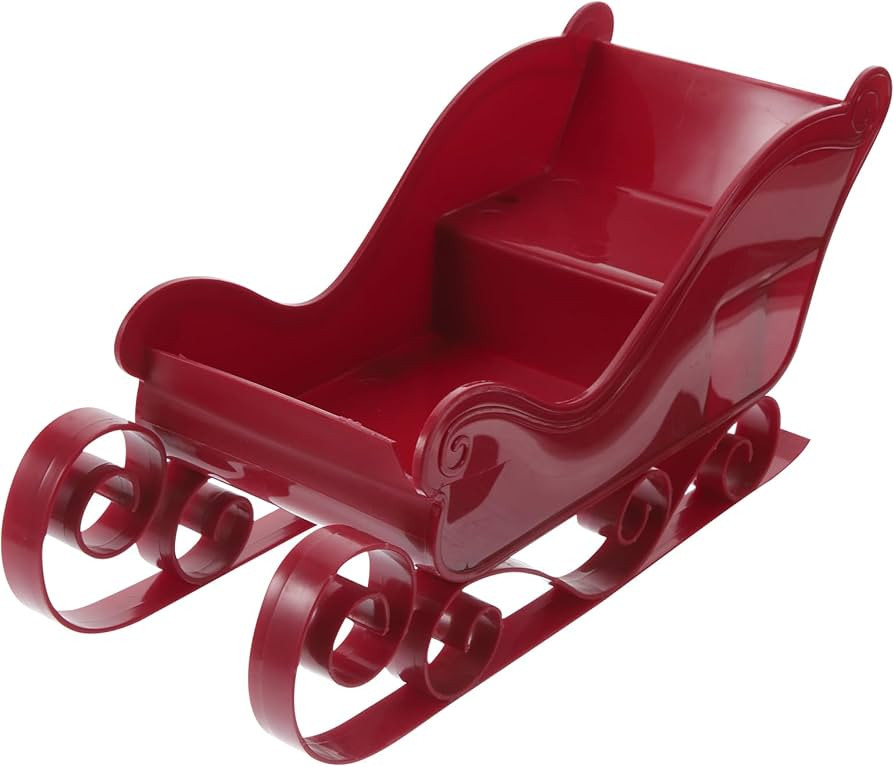 Christmas Sleigh Desk Top Decor Decorations for Home Christmas Sleigh Decoration Plastic Ornament... | Amazon (US)