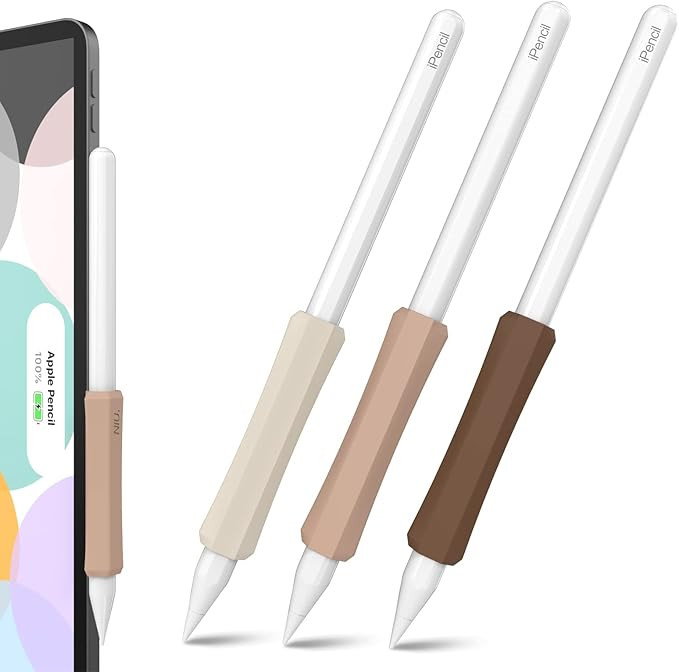 NIUTRENDZ 3 Pack Silicone Grip for Apple Pencil 2nd Generation & Apple Pencil (USB-C) Grip Ergono... | Amazon (US)