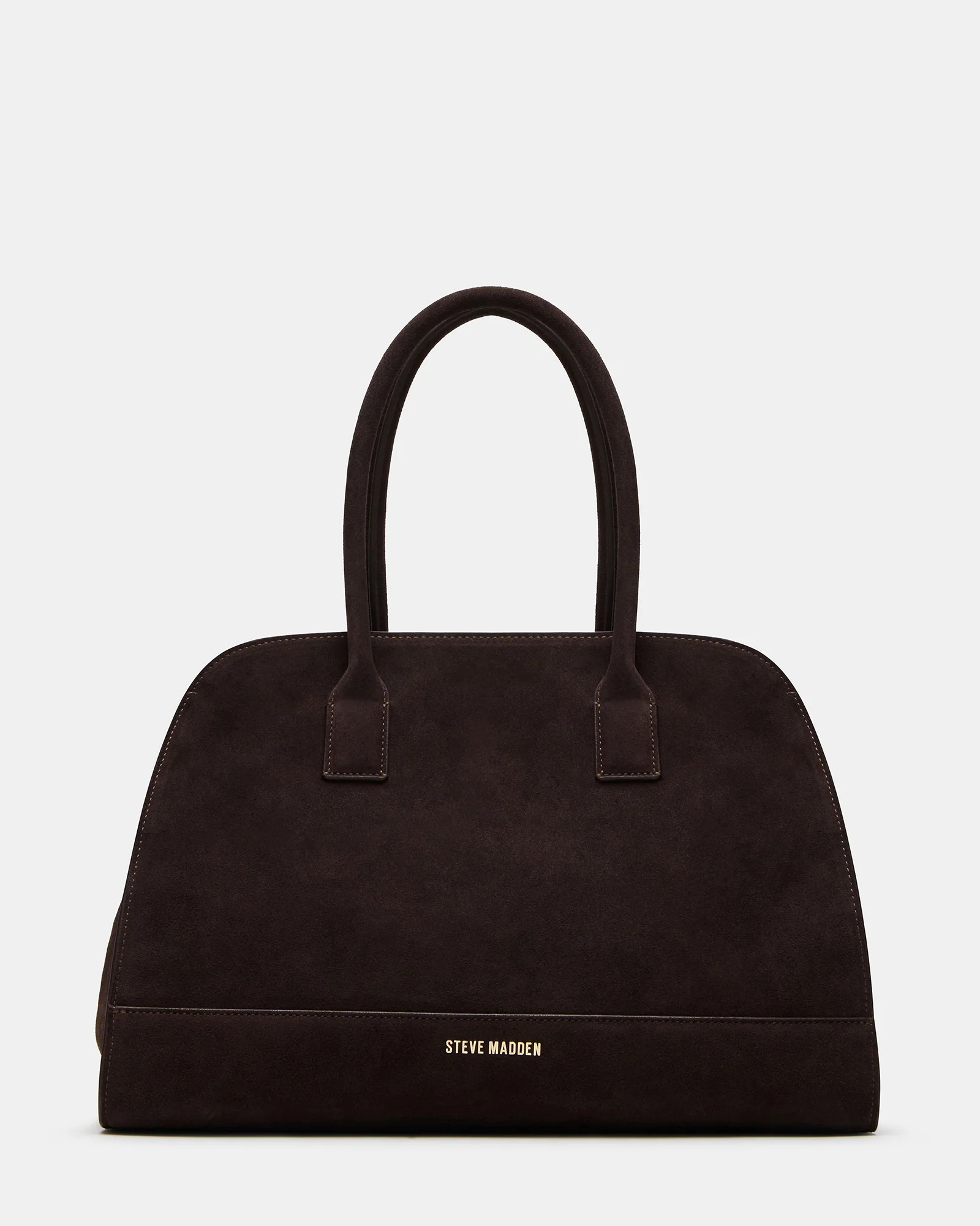 HEIDEE Bag Brown Suede | Women's Shoulder Strap Tote Handbag | Steve Madden (US)