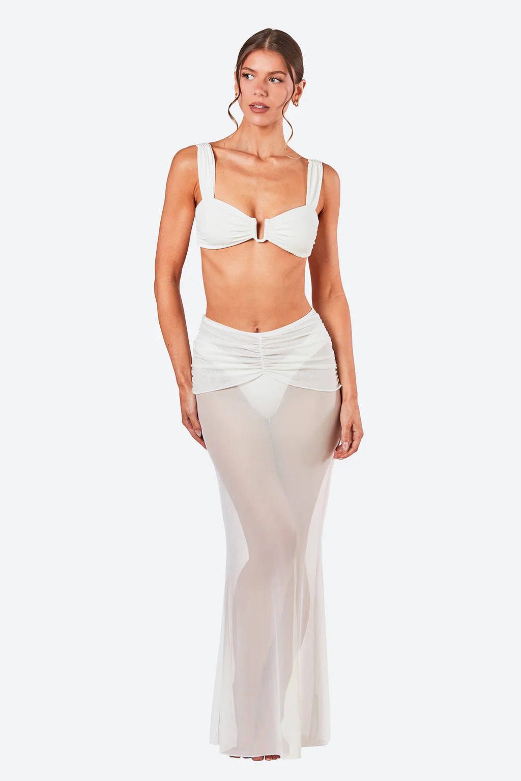THE KYLIE SKIRT - IVORY | Dolce Leone Swim