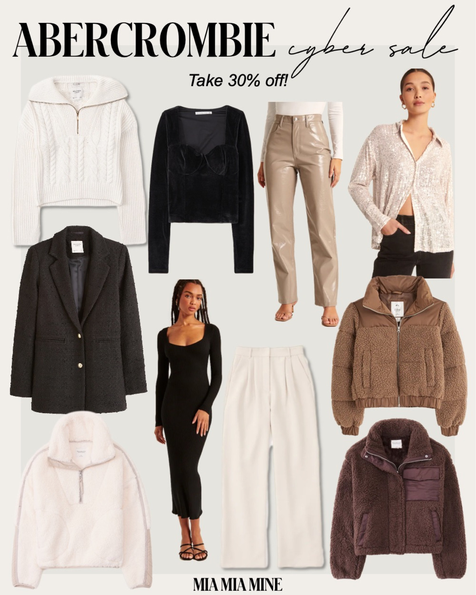 Abercrombie Black Friday sale
Take 30% off holiday outfits, holiday dresses, winter coats and more
Take an additional 15% off with code CYBERAF

#LTKCyberweek #LTKsalealert #LTKunder100