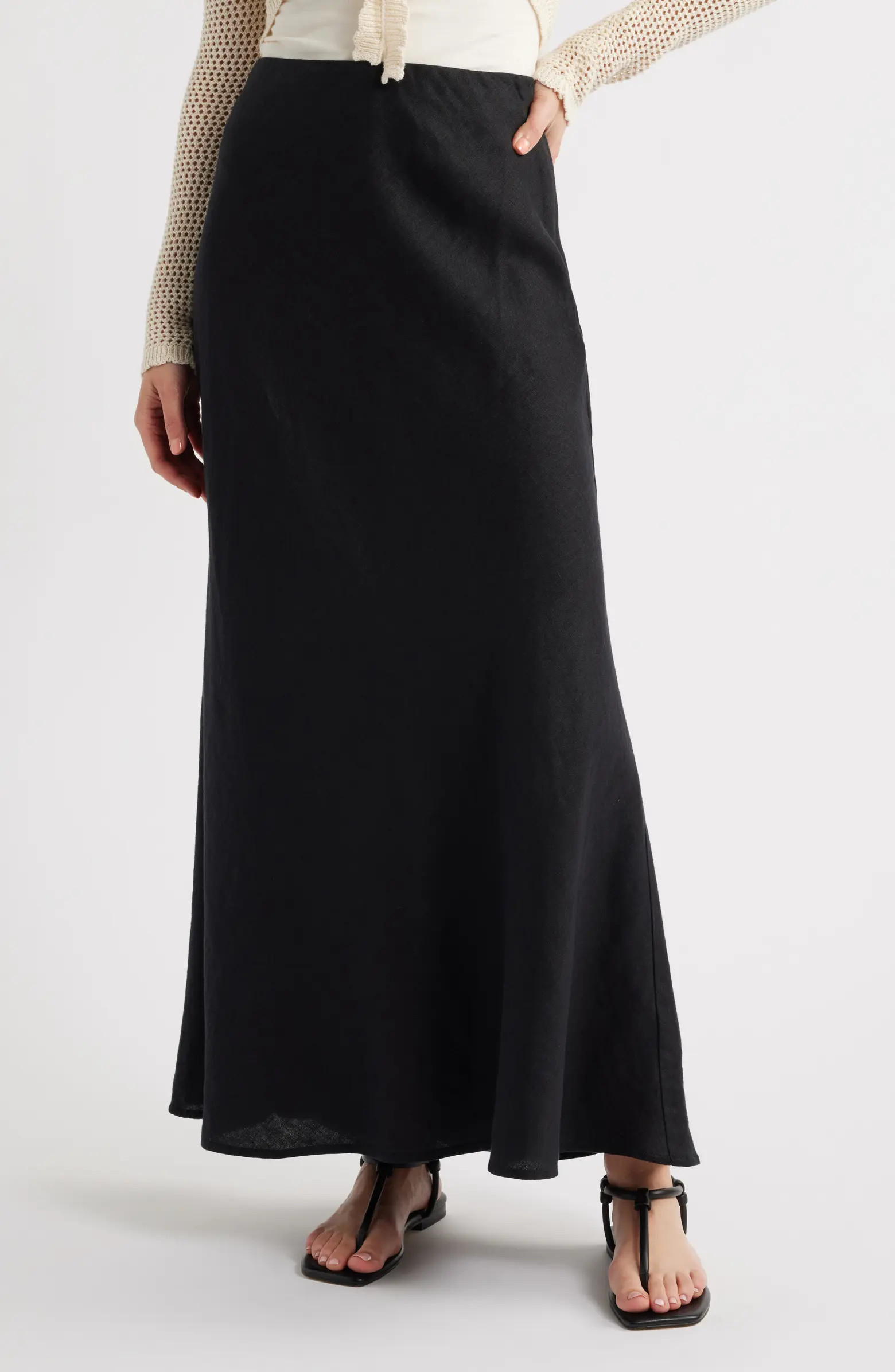 Madewell Linen Maxi Slip Skirt | Nordstrom | Nordstrom