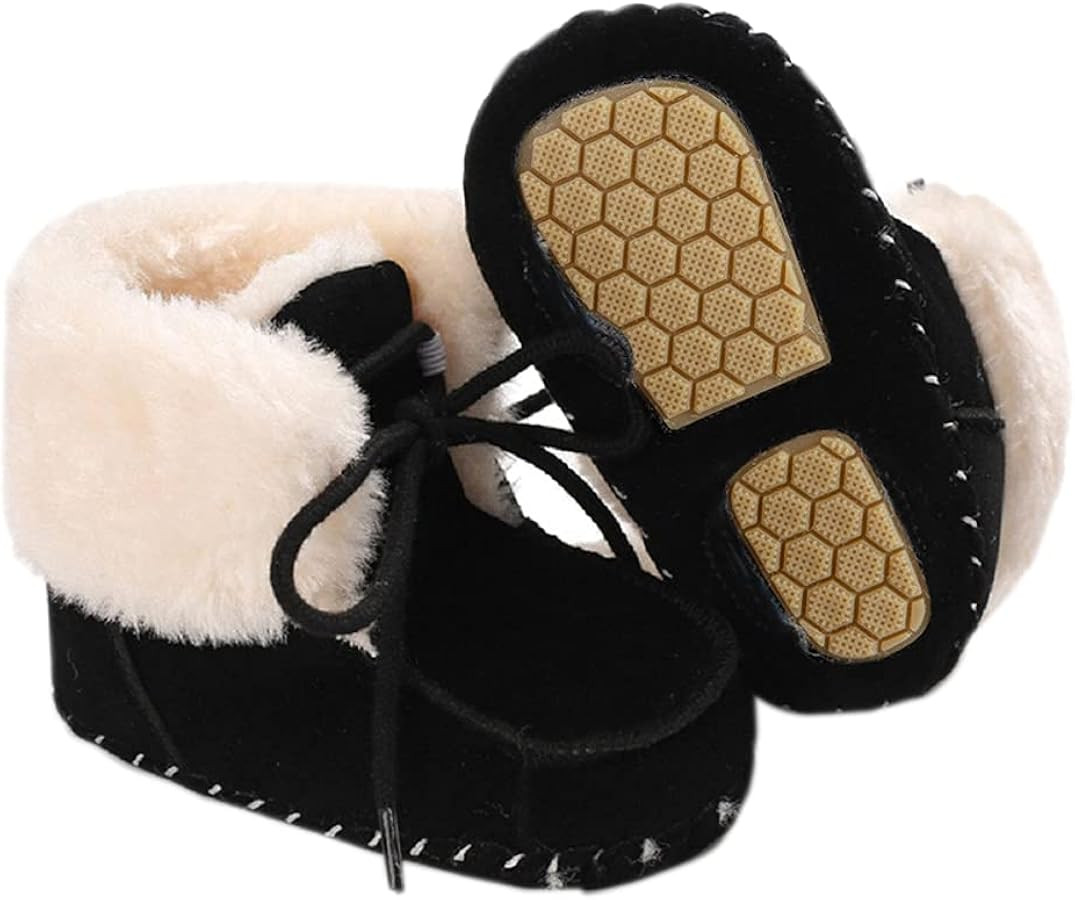 Amazon.com | Fnnetiana Jonbaem Newborn Baby Warm Winter Snow Boots Toddler Soft Sole Anti-Slip In... | Amazon (US)
