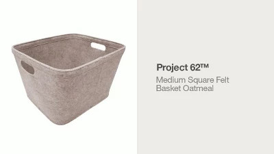Medium Square Felt Basket Oatmeal - Project 62™ | Target