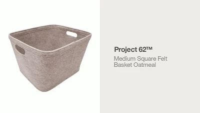 Medium Square Felt Basket Oatmeal - Project 62™ | Target