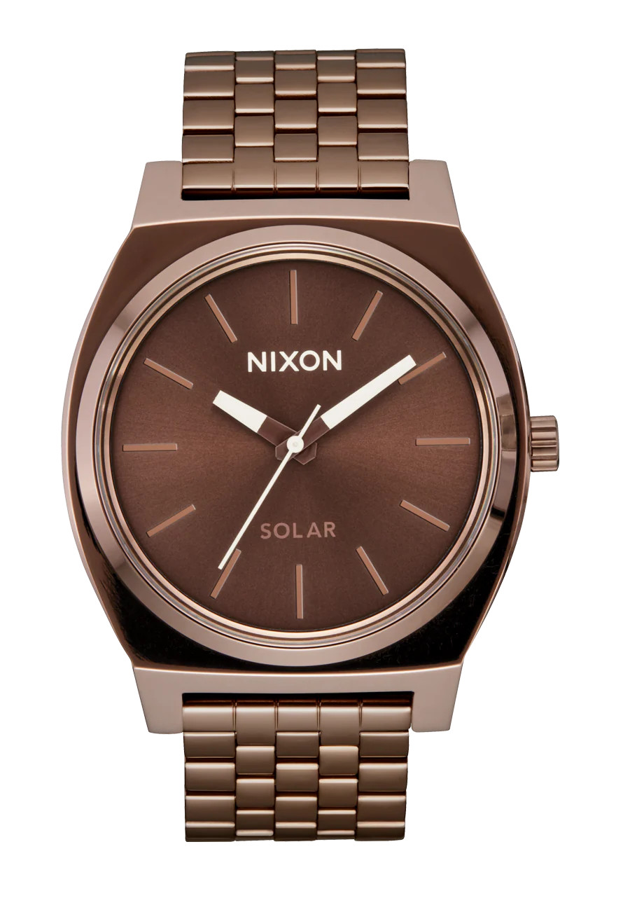 Time Teller Solar Watch | Chocolate / Cappuccino | Unisex Light-Powered | Nixon (US & Canada)