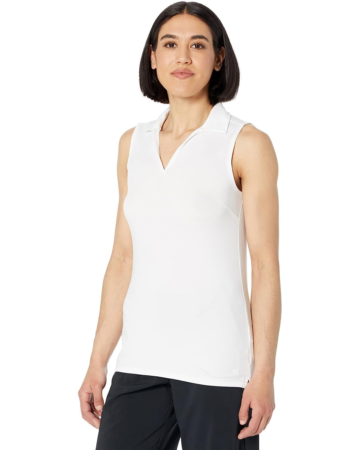 PUMA Golf Cloudspun Coast Sleeveless Polo | Zappos