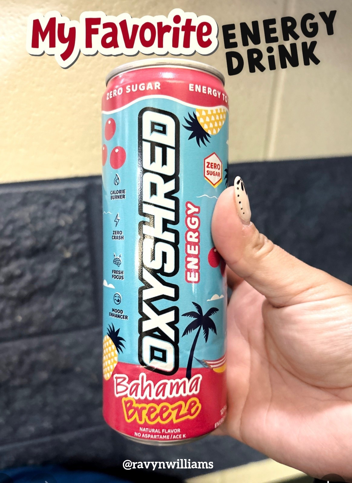 My favorite energy drink lately. Oxyshred has a handful of flavors you can choose from. The benefits are:
• Zero Sugar
•Zero Crash
•Calorie Burner
•180mg caffeine
•Gluten Free
•Mood enhancer and so much more! 💪🏼
#gymlife #gymmom #moreenergy

#LTKmomlife #LTKActive