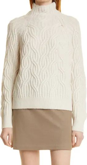 Vince Cable Stitch Funnel Neck Sweater | Nordstrom | Nordstrom
