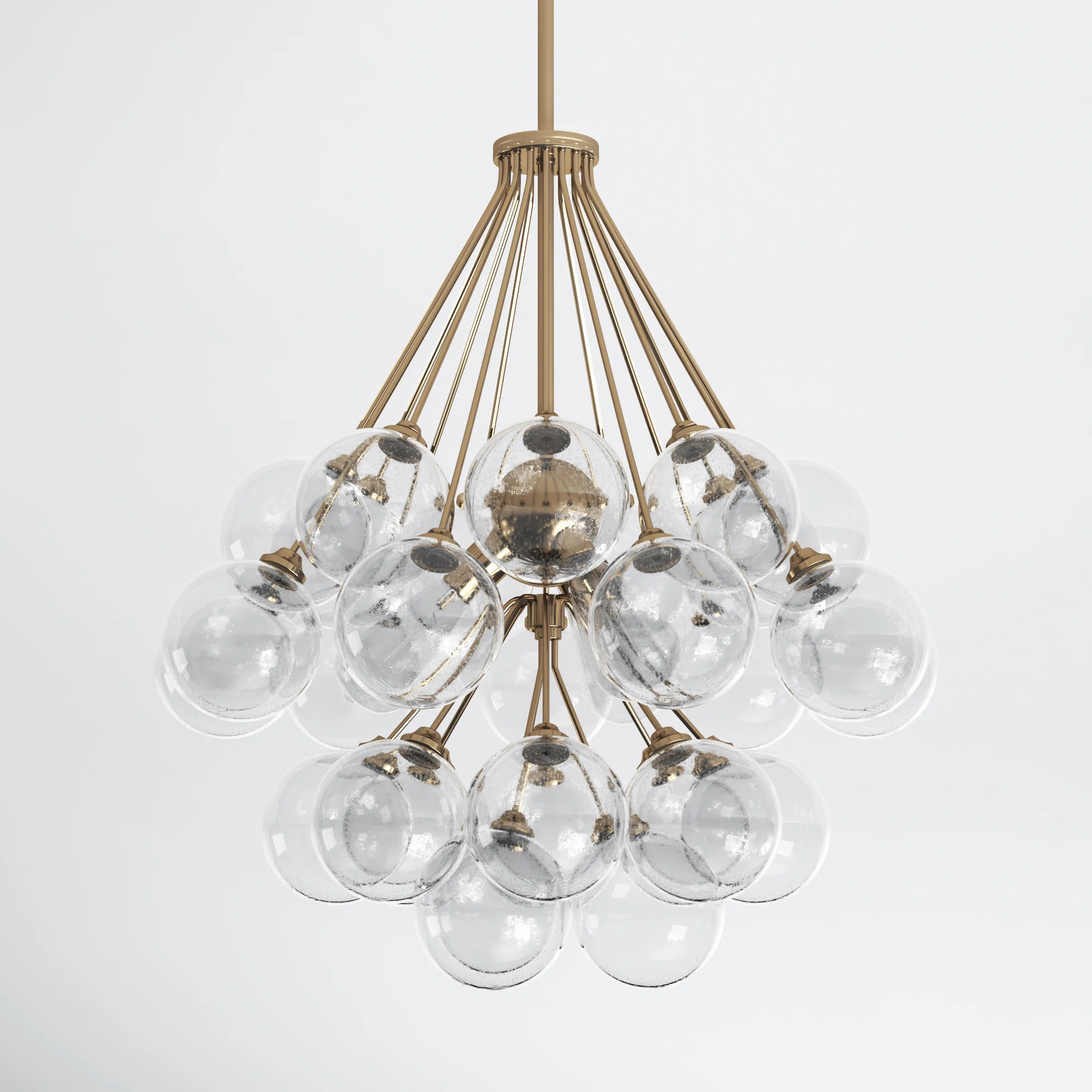 Logan 3 - Light Metal Dimmable Sphere Chandelier | Joss & Main