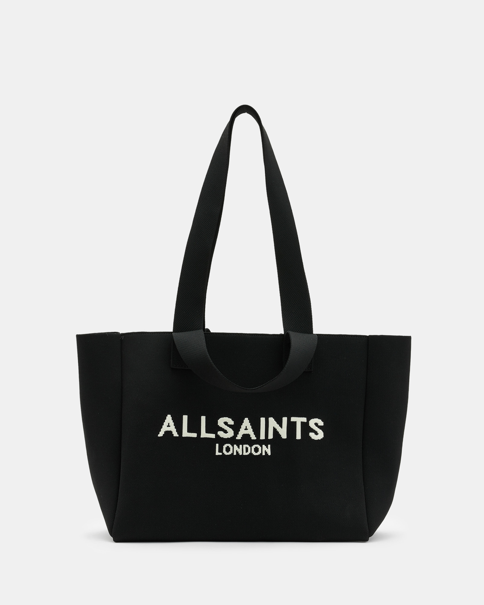 Izzy Logo Print Tote Bag Black | ALLSAINTS US | AllSaints US