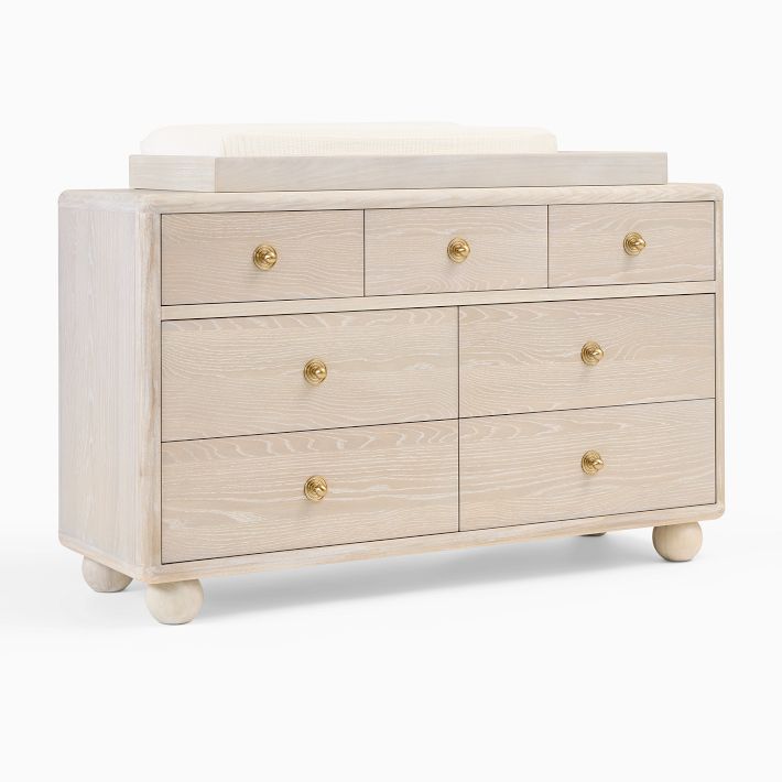 Joseph Altuzarra Sphere Foot 7-Drawer Changing Table (56") | West Elm (US)