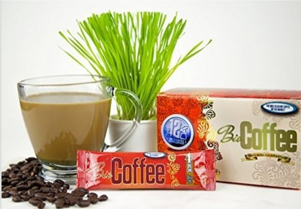 Bio Coffee - NEW! - First Organic Instant Non-dairy Alkaline Coffee (50 Sachet Bag) | Amazon (US)