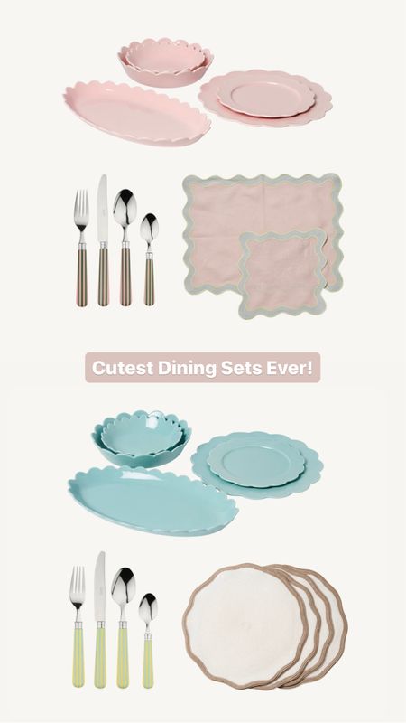 Cutest scalloped dining sets of ALL TIME, their prices are incredible too!! 👏🏻 #diningset #plates #scallops #weddingregistry 

#LTKhome #LTKparties #LTKwedding