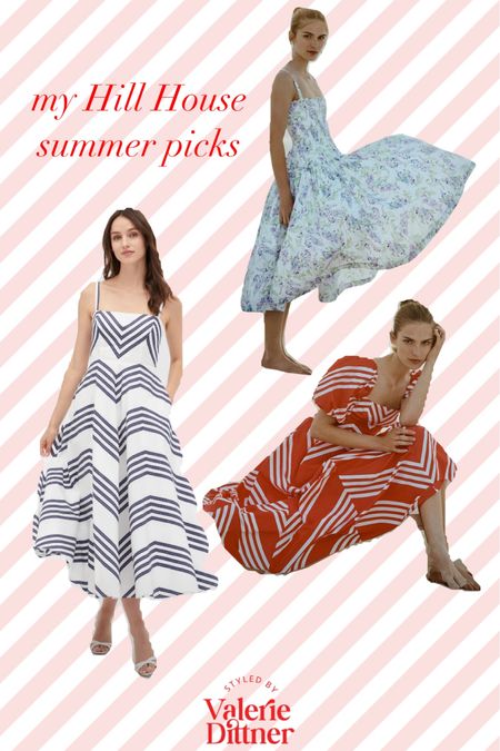 My Hill House summer picks ❤️ Sizing now runs true with Hill House, so order your usual size. 