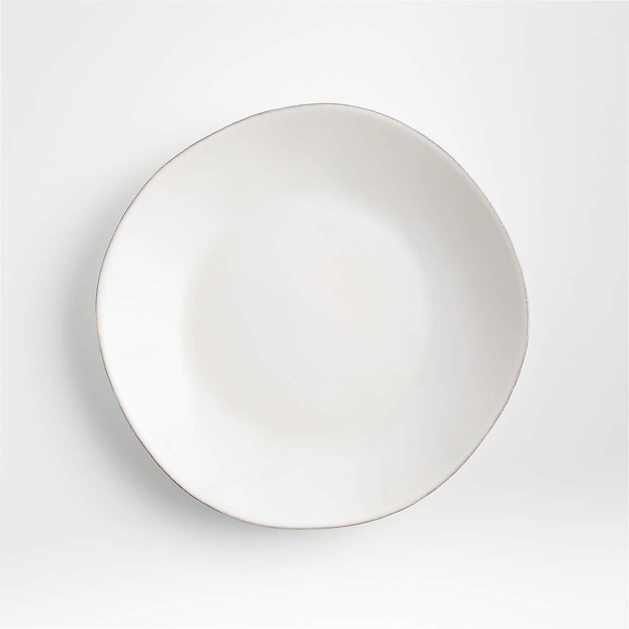 Marin White Stoneware Salad Plate + Reviews | Crate & Barrel | Crate & Barrel