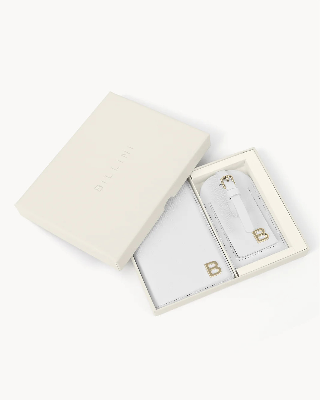 TRAVEL SET - BONE SAFFIANO | Billini AU