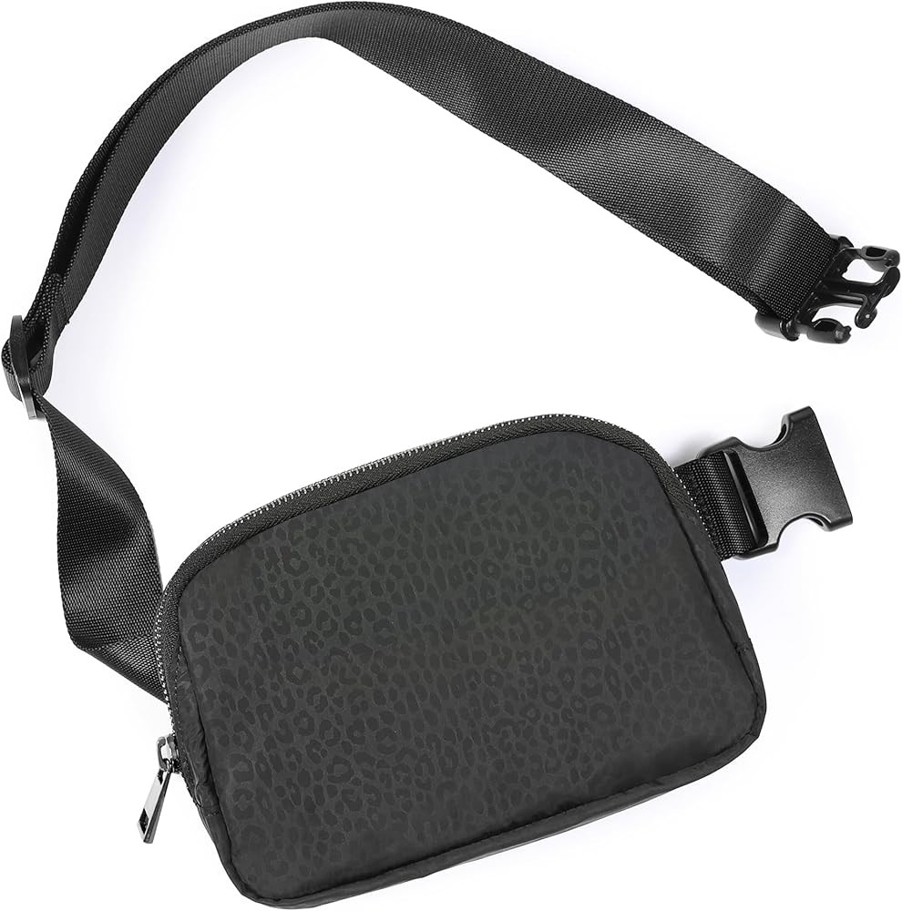 ODODOS Unisex Mini Belt Bag with Adjustable Strap, Pattern Small Fanny Pack for Workout Running T... | Amazon (US)