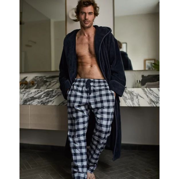 Men’s Brushed-Cotton Check Pyjama Bottoms
    
            
    


            
               ... | The White Company (UK)