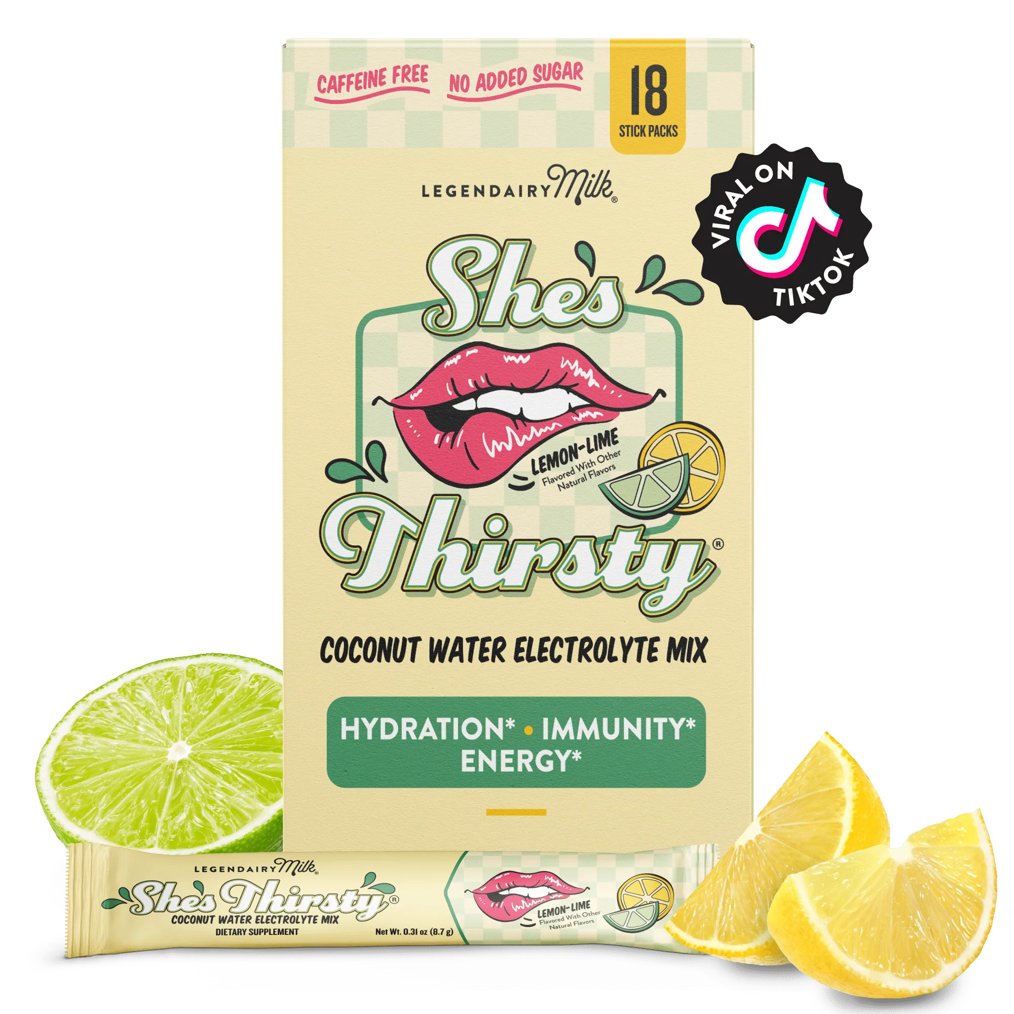 Hydration Support for Breastfeeding Moms | No Sugar Added Electrolyte Mix | Legendairy Milk