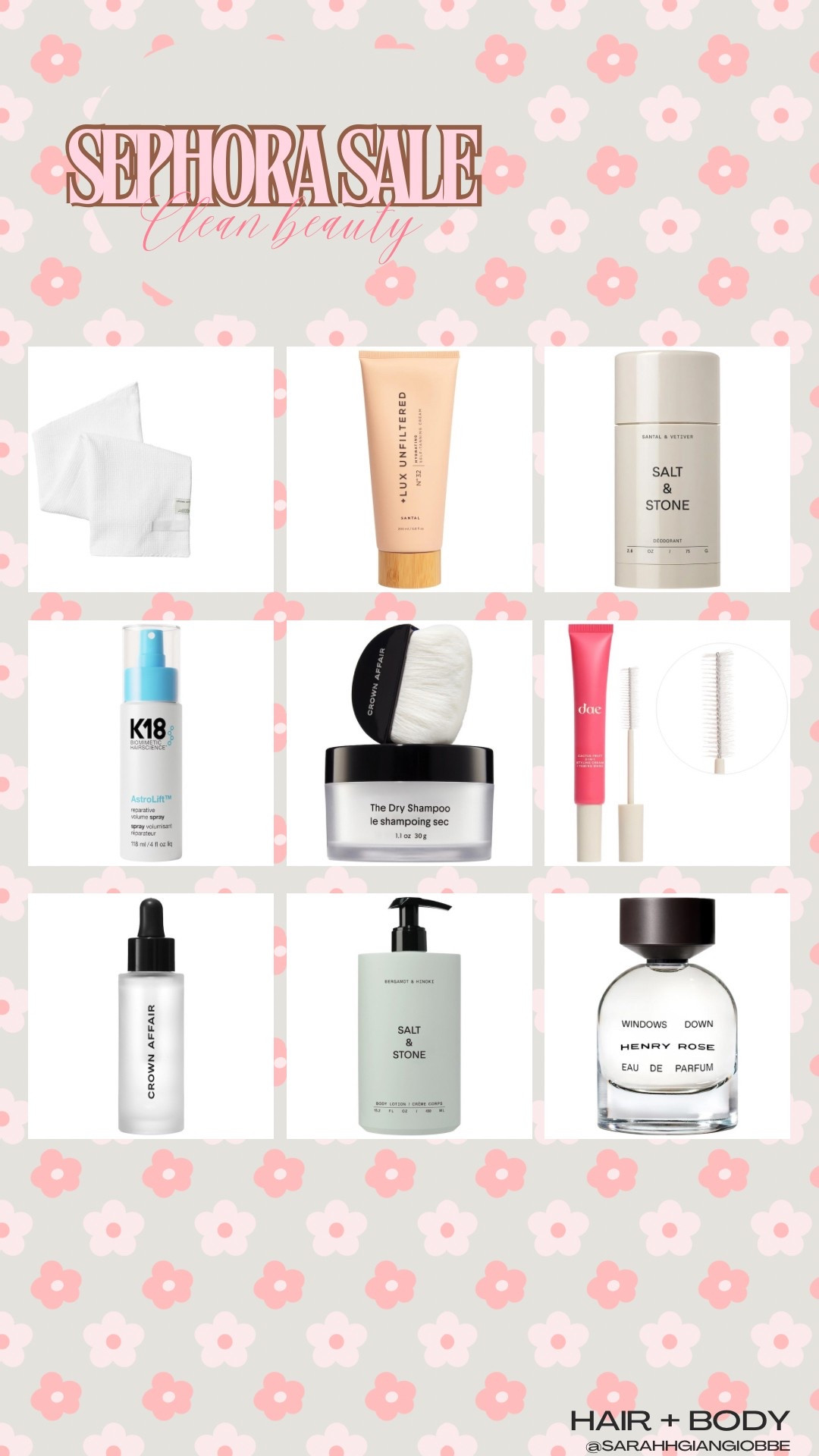 Hair & body clean favorites from the Sephora sale!! 

#LTKSaleAlert #LTKFindsUnder100 #LTKBeauty