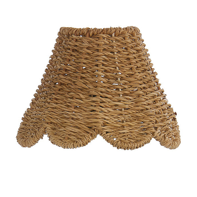 Scalloped Wicker Chandelier Pendant Light Shade | Ballard Designs, Inc.