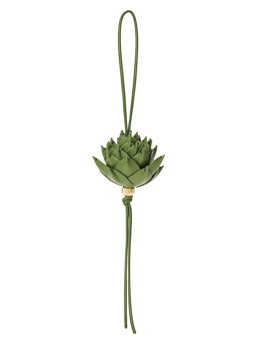 LOEWE Women's LOEWE x Paula's Ibiza Artichoke Leather Charm - Green | Saks Fifth Avenue