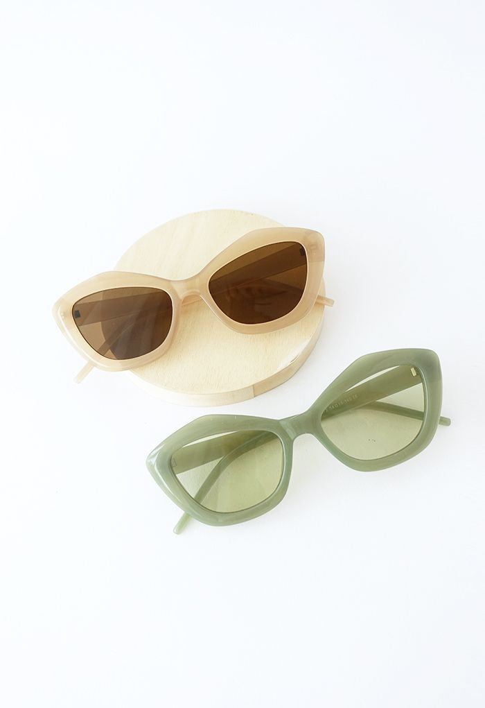 Retro Polygon Cat-Eye Sunglasses | Chicwish