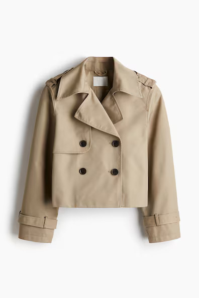 H & M - Trench-look jacket - Beige | H&M (UK, MY, IN, SG, PH, TW, HK)