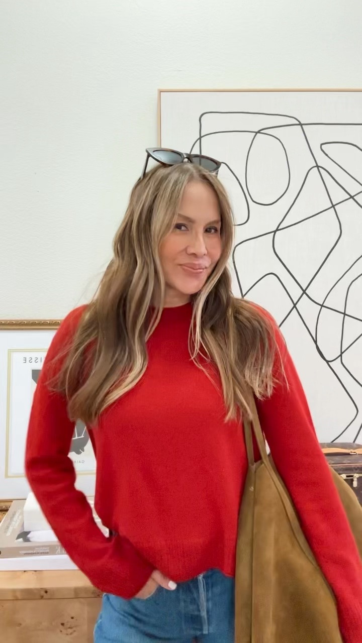 Found us the perfect red sweater!❤️
@Quince

#LTKgrwm #LTKootd #LTKSeasonal