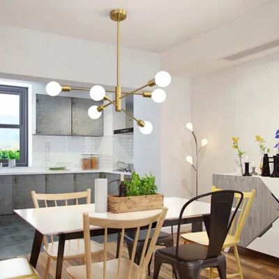 Kimzey 6 - Light Sputnik Sphere Chandelier | Wayfair Professional