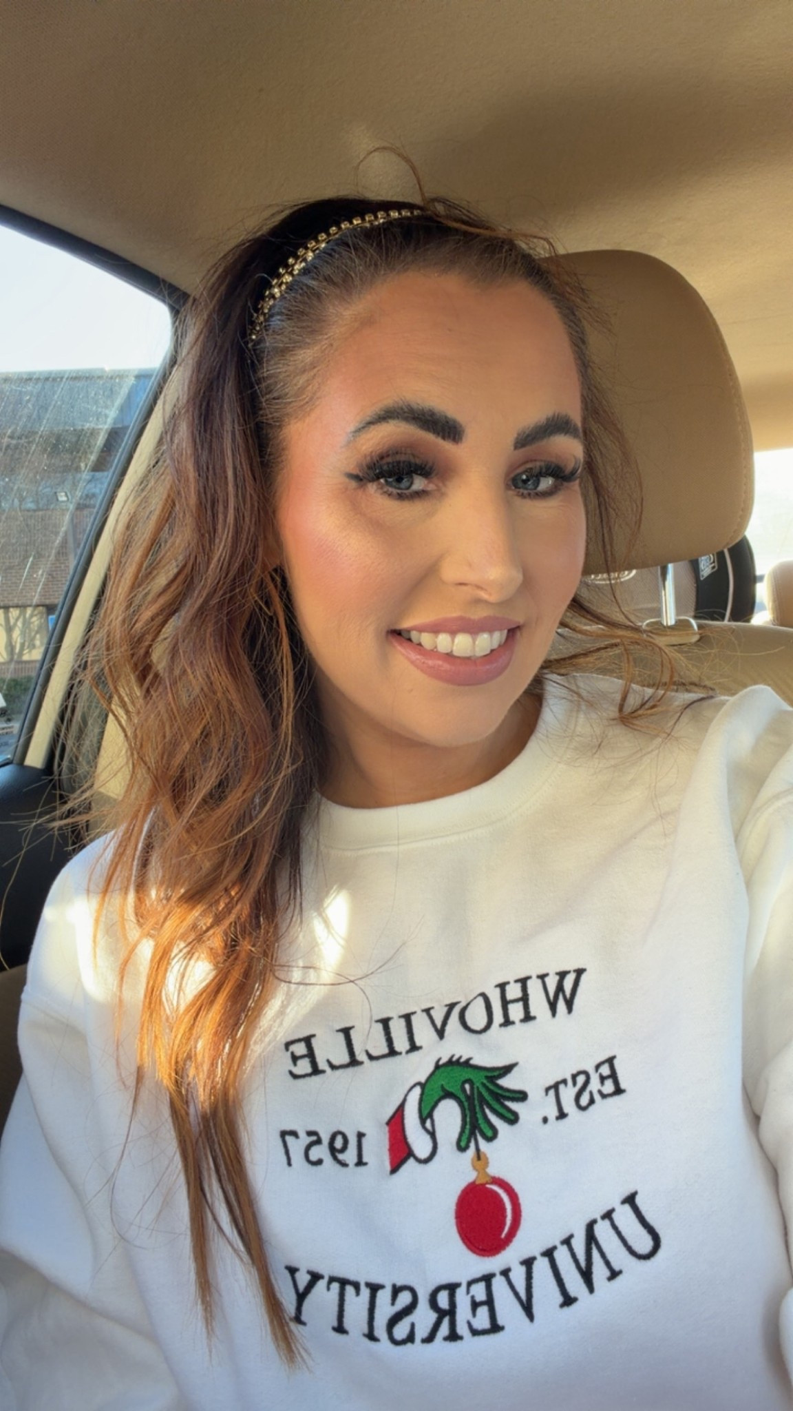 Whoville! Use my code: Laurend20 for 20% off my crewneck from Willow boutique! 

#LTKootd #LTKOver40 #LTKHoliday
