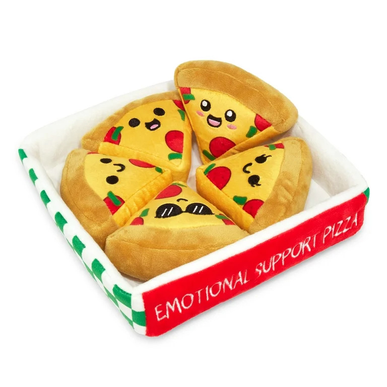Emotional Support Pizza Plush Toys by Emotional Support Pals, 5 Pizza Plushies with Carrying Bask... | Walmart (US)