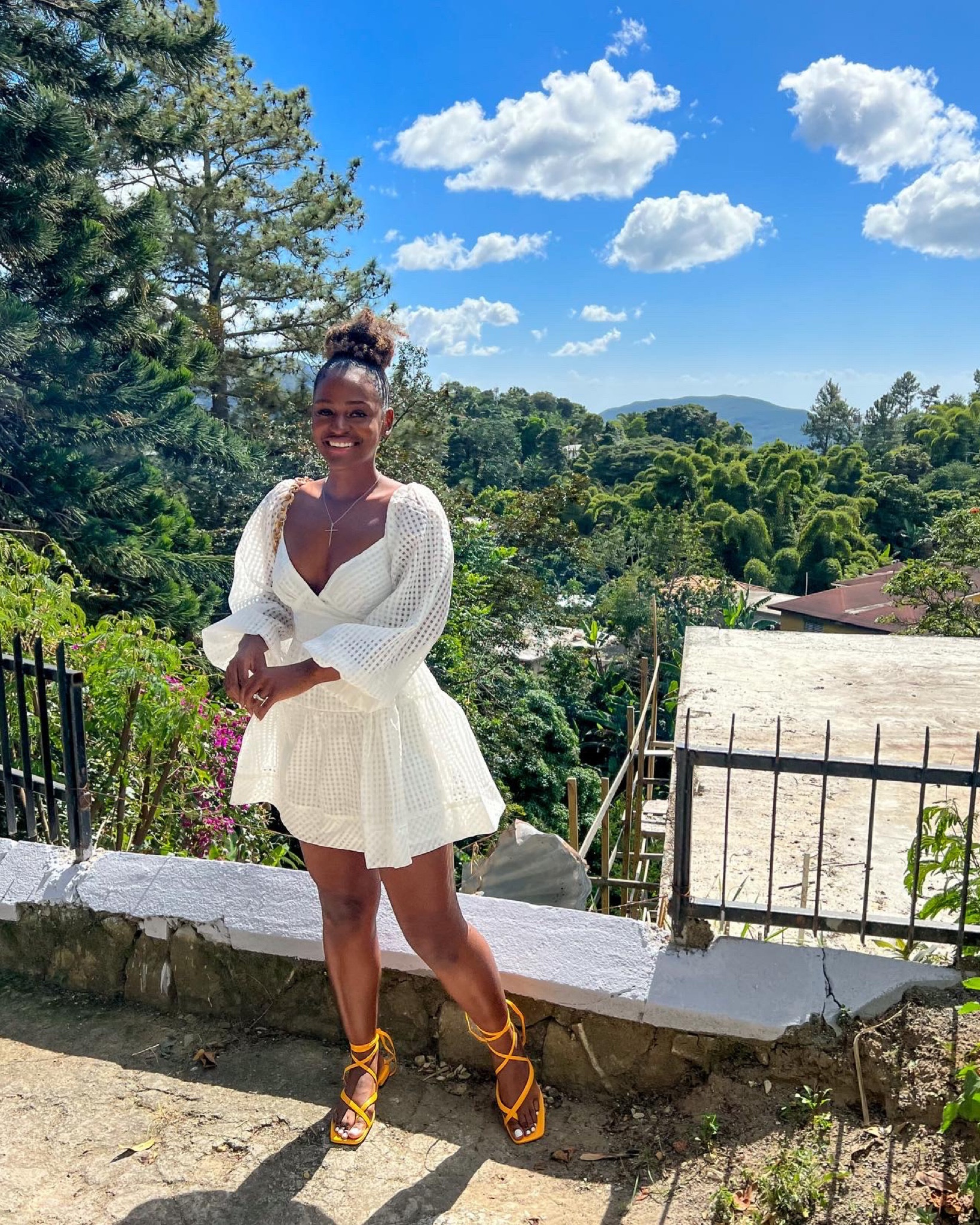 White peplum dress perfect for brunch  

#LTKunder100 #LTKfit #LTKstyletip