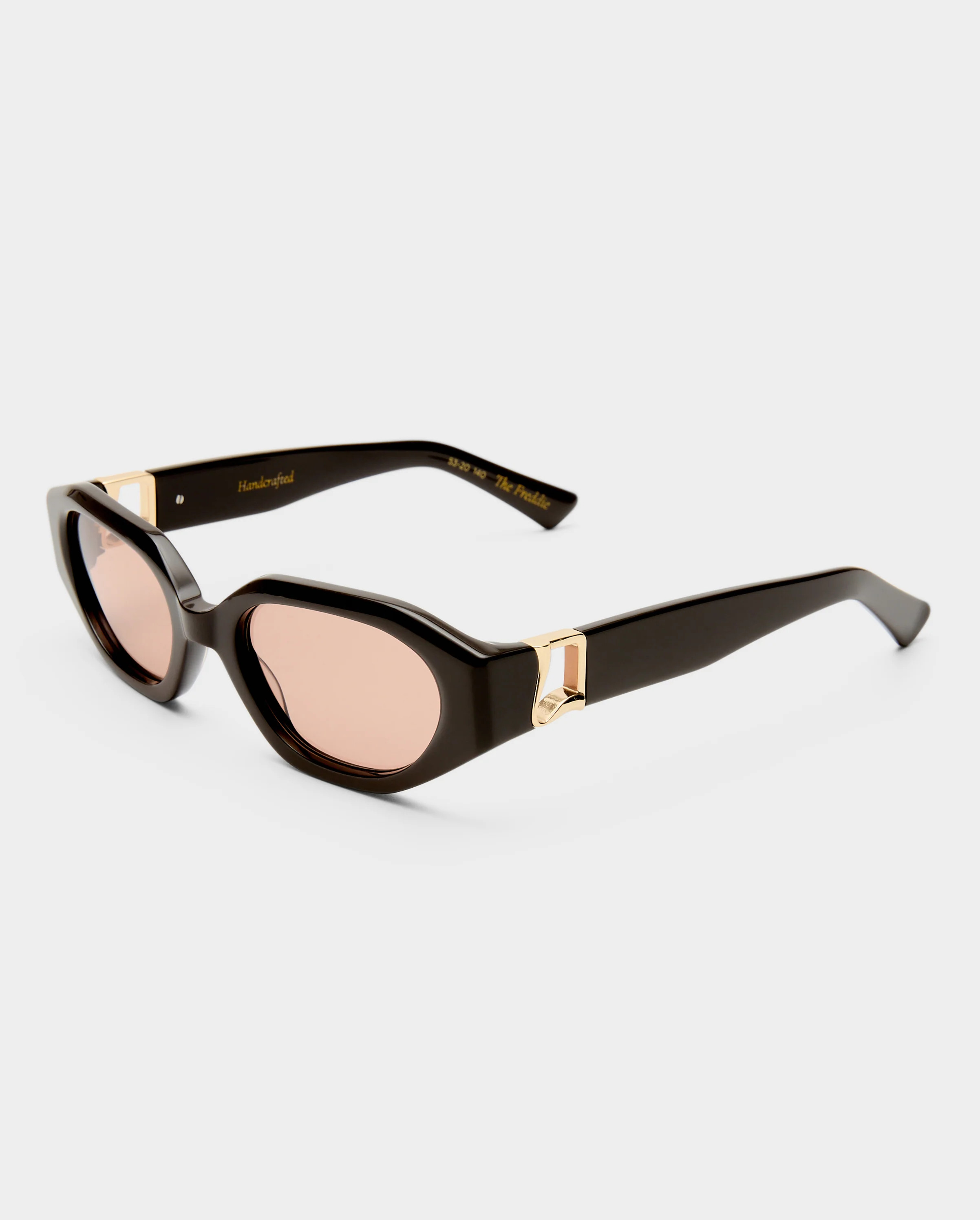 The Freddie Dark Chocolate Female Oval Sunglasses | Luv Lou | Luv Lou