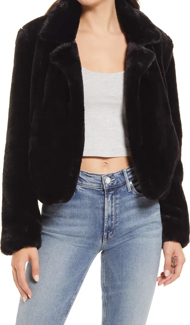 Cropped Faux Fur Jacket | Nordstrom