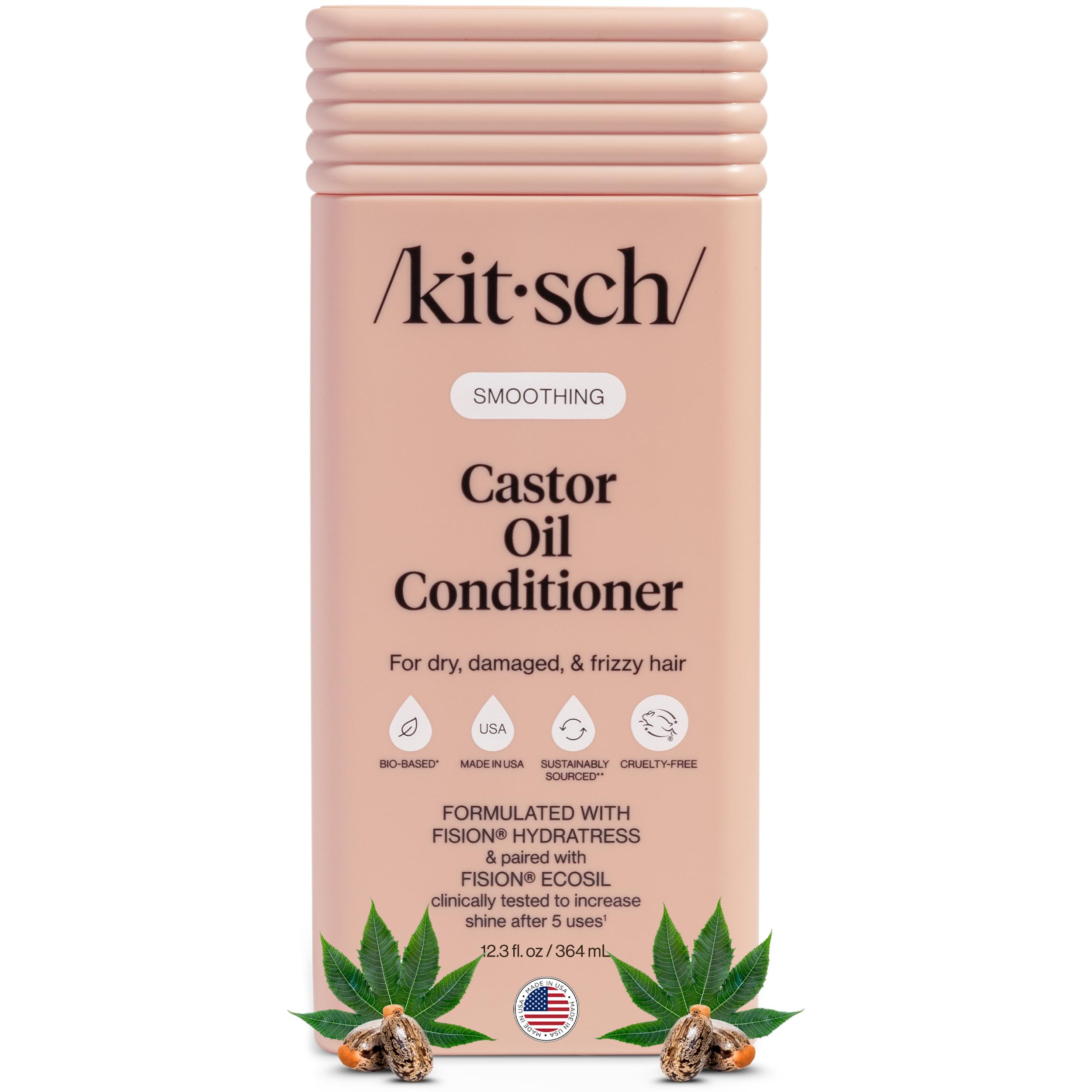 Amazon.com : Kitsch Smoothing Castor Oil Liquid Conditioner for Women and Men – Nourishing Hair... | Amazon (US)