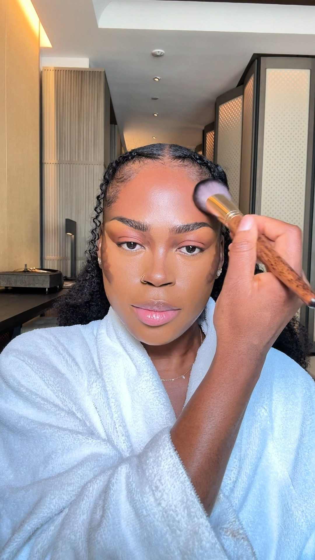 Juviasplace Products used:
Bronzed liquid bronzer - warm pecan
Blushed creme blush - wild rose
Bronzed duo - dark
Blush duo - Volume 4
Bronzed bronzing brush
