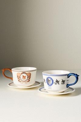 Reverie Stoneware Mug & Saucer | Anthropologie (US)