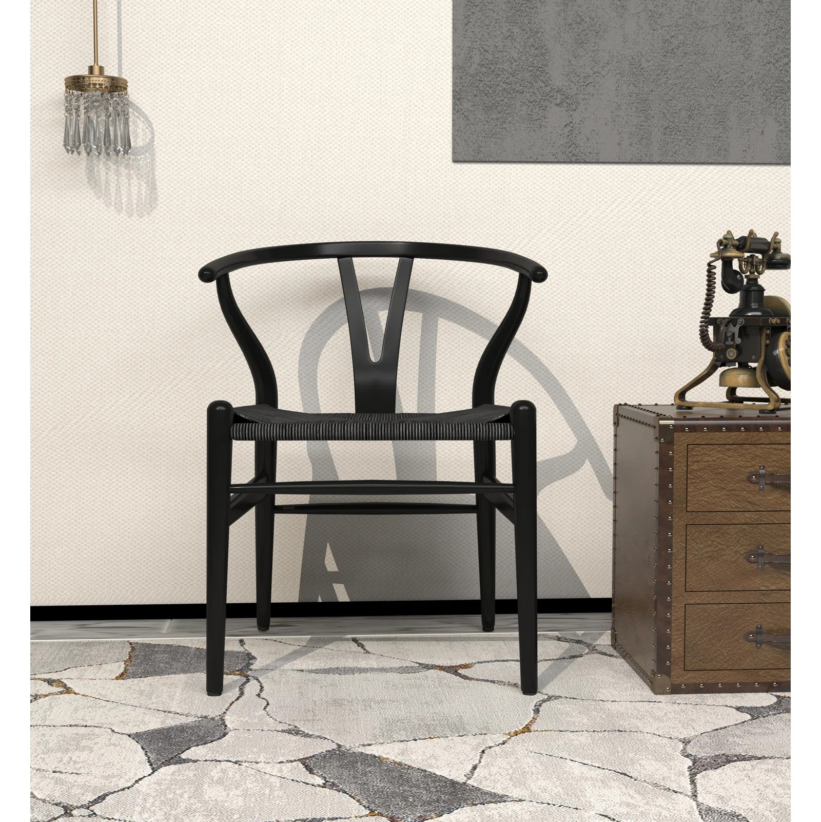 Gunnur Mid-Century Solid Wood Dining Chair | Wayfair North America