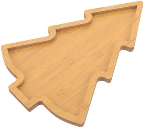 iplusmile Christmas Tree Charcuterie Board, Wooden Serving Tray for Holiday Party Snacks, Bamboo ... | Amazon (US)