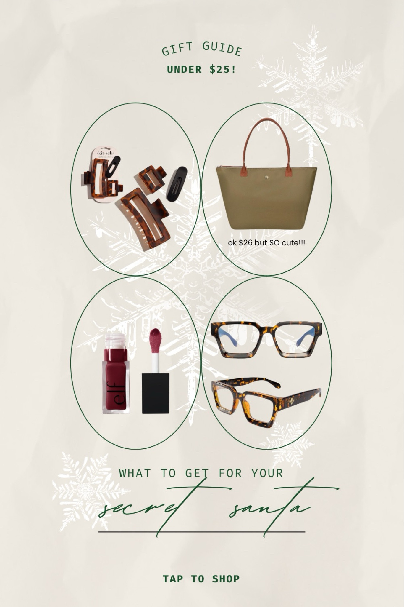 These would be AMAZING secret Santa presents or even stocking stuffers! Under $25! 🎅 

#LTKSeasonal #LTKHoliday #LTKGiftGuide