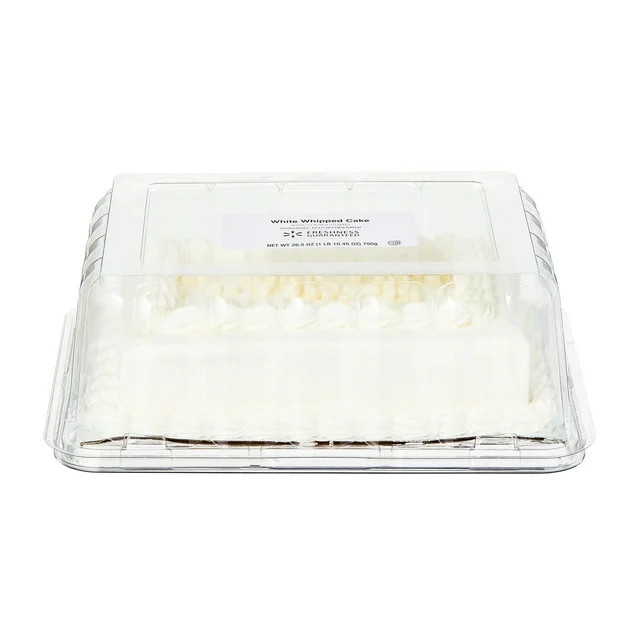 Freshness Guaranteed White Whipped 1/8 Sheet Cake, 26.5 oz (Refrigerated) - Walmart.com | Walmart (US)