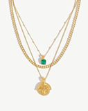 Lucy Williams Roman Coin Malachite Necklace Set | Missoma