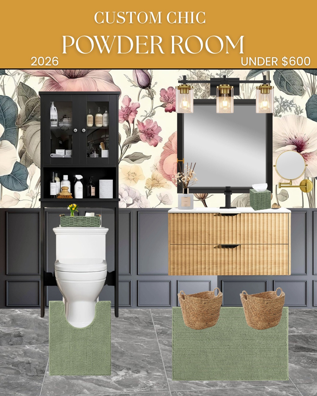 Luxury vibes, DIY price tag. ✨

Stop scrolling and look at this bathroom glow-up! 

I’ve curated a mood board that blends vintage-inspired florals with sleek, modern matte black and gold accents. The best part? The entire look is under $600.

If you’re ready to stop guessing and start decorating, I’ve done the hard work for you.

What’s inside the $25 Ready-Made Template:
• 🔗 Clickable Shopping Links (Buy exactly what you see!)
• 📂 PDF Portfolio for easy reference
• 🖼️ 2D Mood Board to visualize your new space

How to shop: Click the link in my bio to grab the template for $25 and bring this vision to life!

#BathroomDesign #MoodBoard #HomeDecorInspo #InteriorDesignOnABudget #AffordableLuxury 

#LTKSeasonal #LTKHome