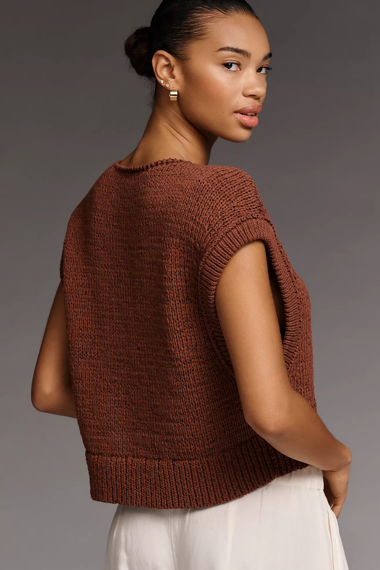 By Anthropologie Short-Sleeve Sweater | Anthropologie (US)