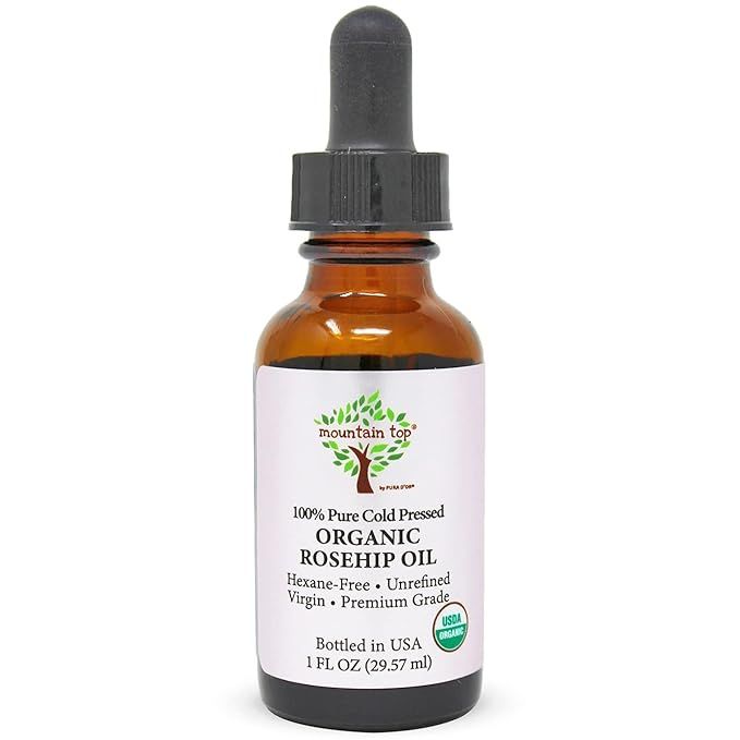 MOUNTAIN TOP Rosehip Seed Oil USDA Organic 100% Pure Cold Pressed Unrefined - Premium Grade Pure ... | Amazon (US)