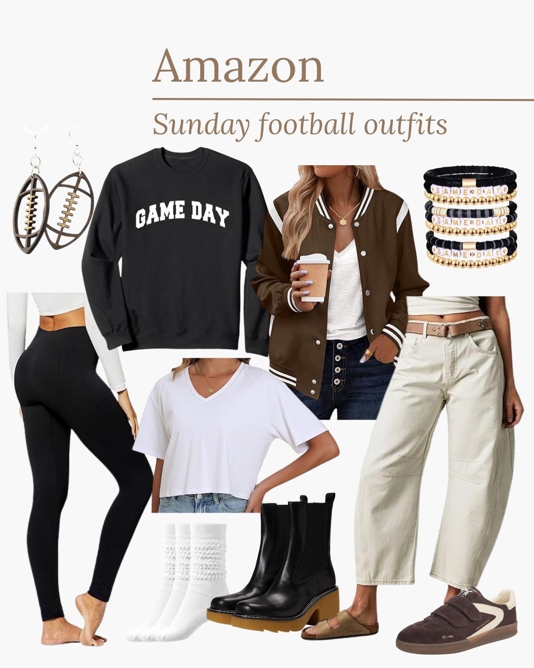 Sunday football outfit ideas — all on Amazon! 

#LTKStyleTip #LTKSeasonal