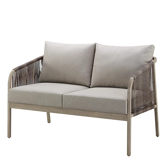 Red Shed  47 in. Hanford 2-Seater Wicker Loveseat Sofa with Cushions | Tractor Supply