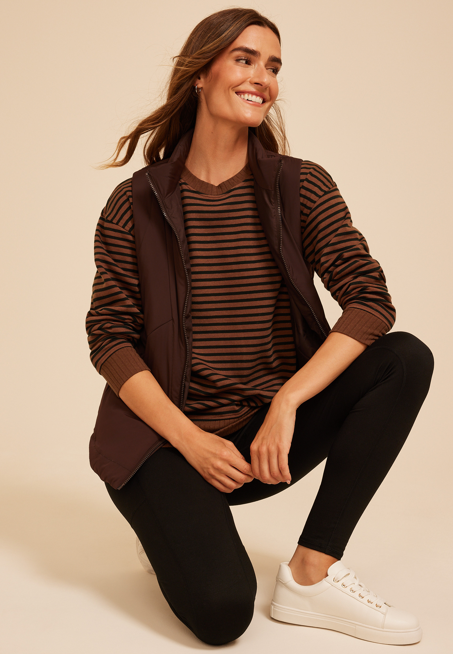Willowsoft Striped Sweatshirt | maurices | Maurices